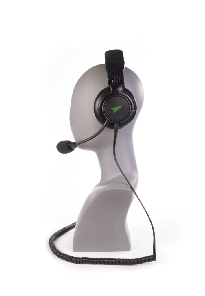 HS200D Double cup headset with Neutrik 4 pin connector
