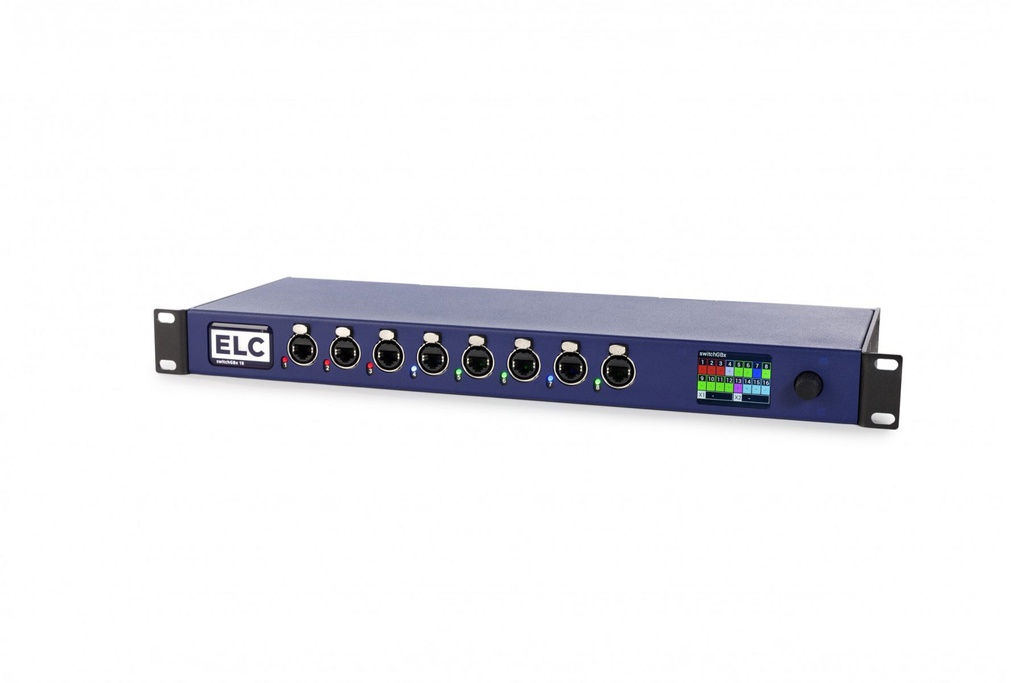 DLS18GBX 18 ports Gigabit Switch, 2 FO SFP cages, 8x PoE + 8x non-PoE ports, master for DLN8GBXSL