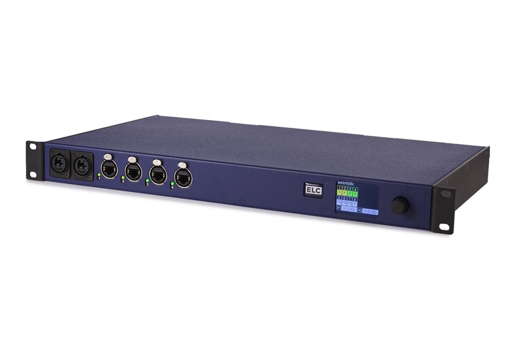 DLS10GBXOPT 10 ports Gigabit Switch, 2 x Optical Con,4x PoE +4x non-PoE ports, master for DLN8GBXSL