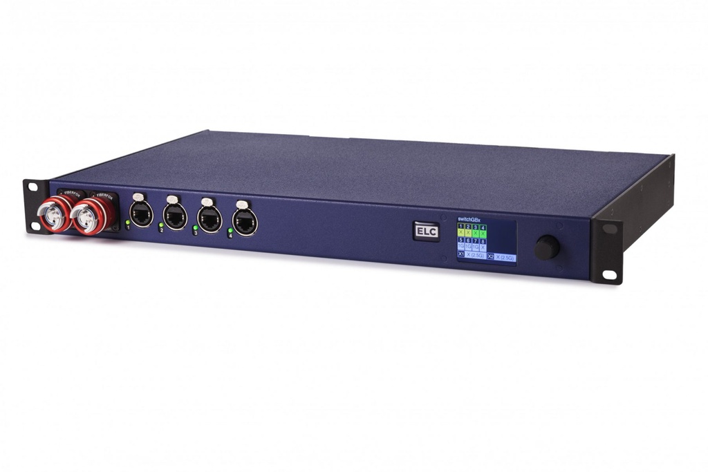 DLS10GBXFF 10 ports Gigabit Switch,  2x FiberFox connectors, 4x PoE +4x non-PoE ports, master for DLN8GBXSL