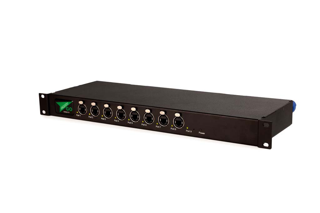 SW81 8 PoE ports +1 port ethernet switch in 19" 1U cabinet, V4