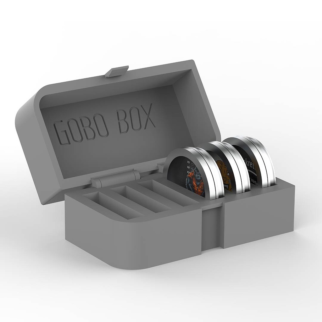 6-Gobo Box standard safe and dust-free transport / storage of the gobos