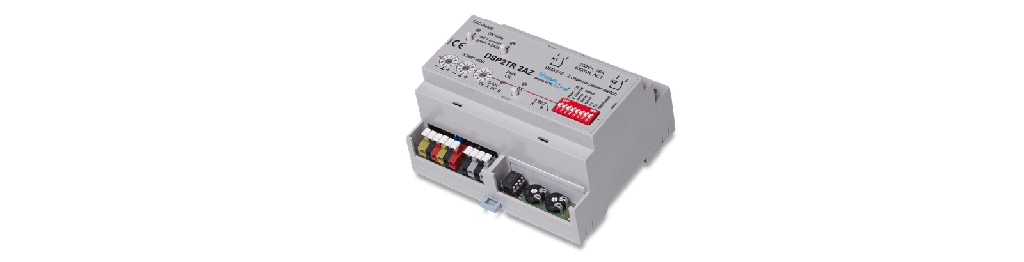 DSP2TR-2AZ 2 ch. switchboard 250V/16A, DIN Rail, 0-10V out