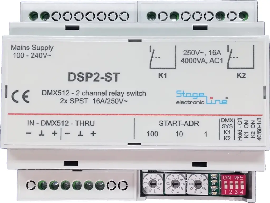 DSP2-ST: 2ch switchpack 250V/ 16A~