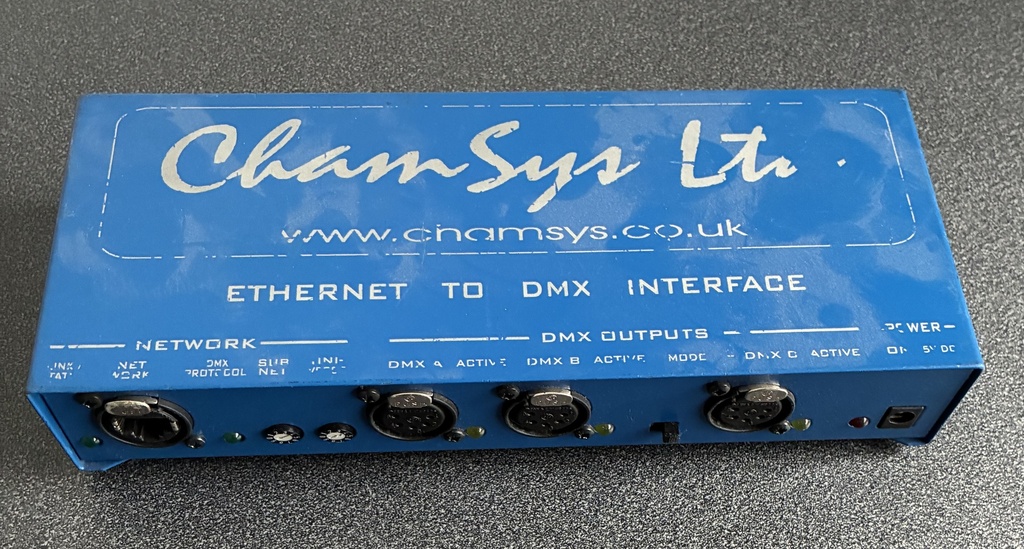 3-port ArtNet Node ChamSys (12V)