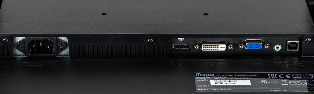 21.5" Touch screen iiyama 1920x1080 12ms, Cap Touch USB