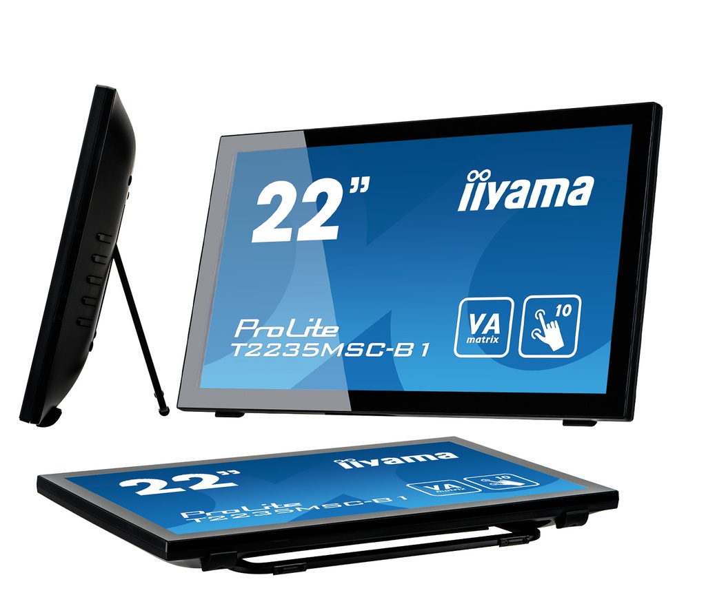 21.5" Touch screen iiyama 1920x1080 12ms, Cap Touch USB