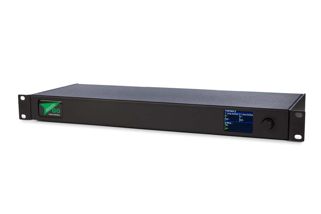 INTERFACEX Audio Interface 2x 4-wire and 1x 2-wire in 19" 1U cabinet, V4