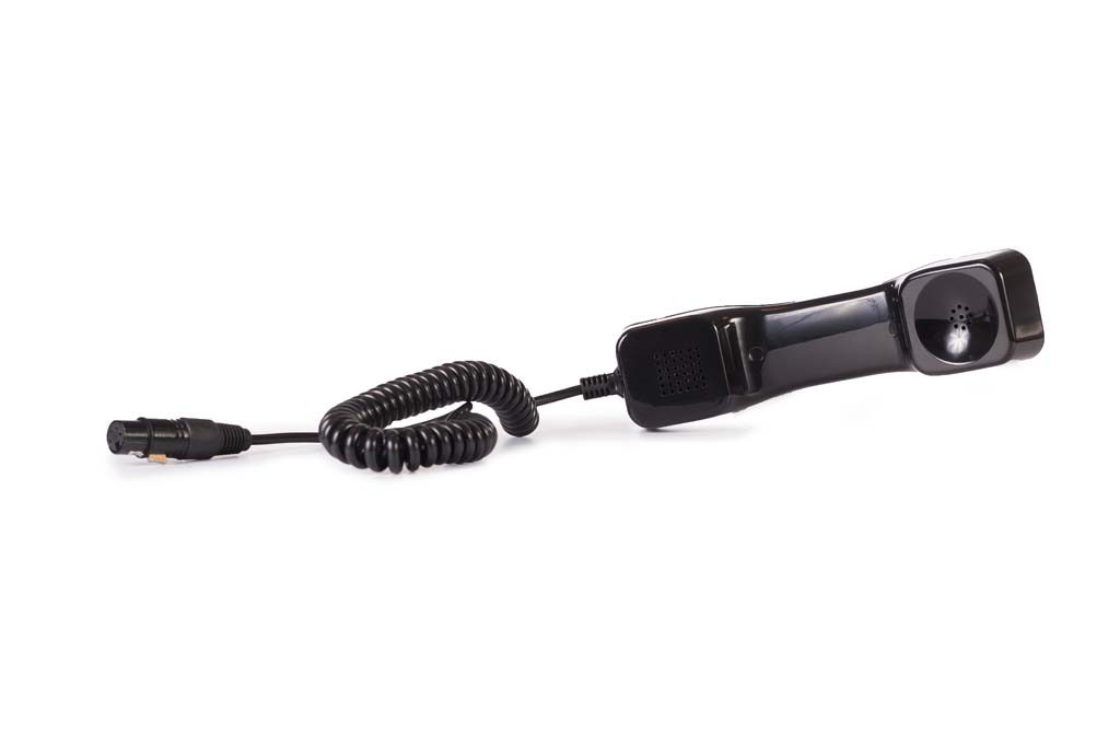 GHSA05 Telephone style handset, coiled cable with XLR4