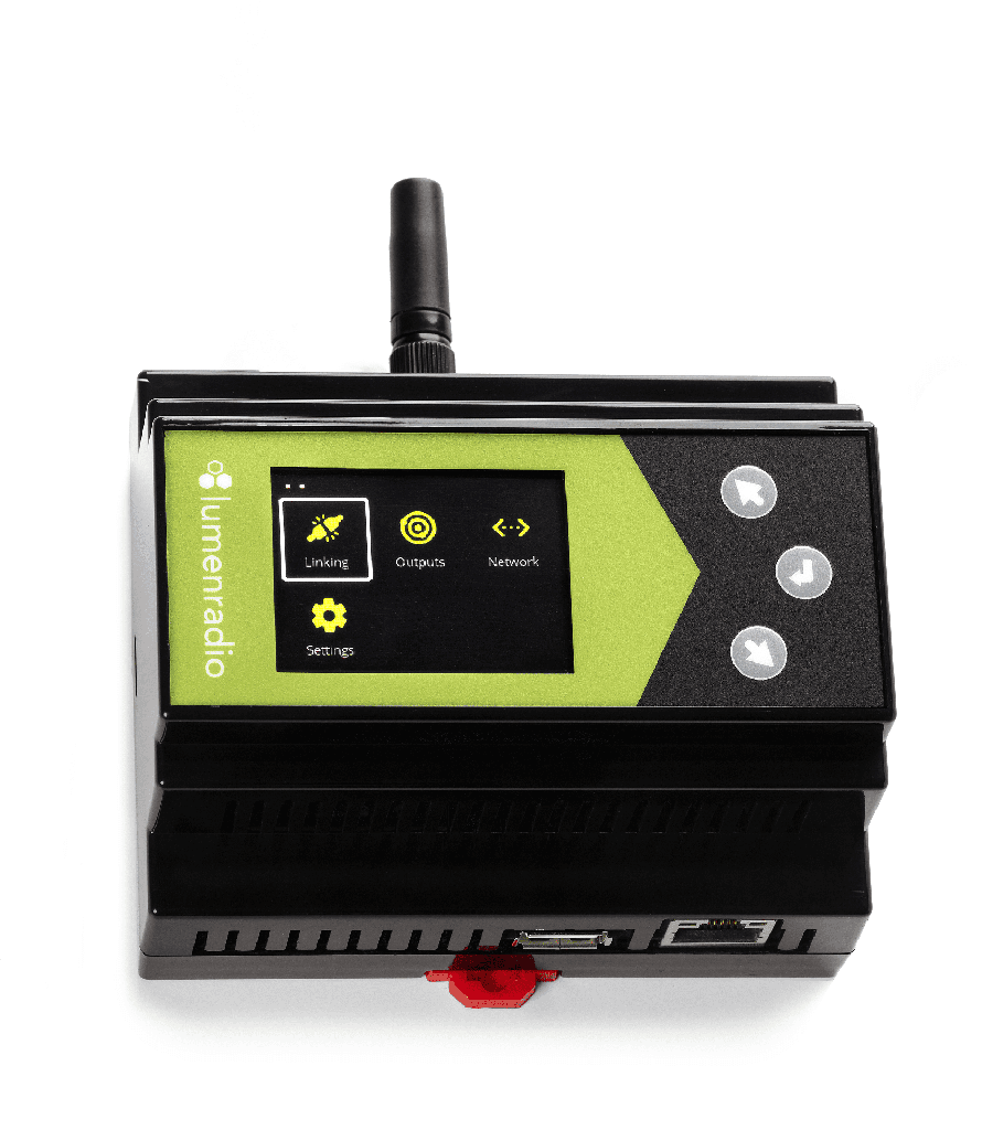 LumenRadio Galileo MAX DIN-rail transmitter with Wifi & ethernet