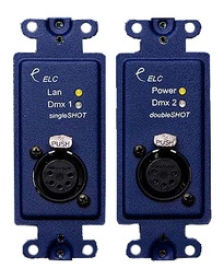 [ELC-DLN1SS] DLN1SS DmXLAN Single shot: single port DMX/Ethernet node US size on Decora insert (USA)