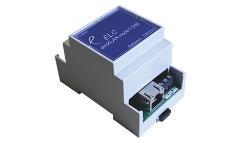 DmXLAN node1: DMX/Ethernet node in DIN cabinet | AVL