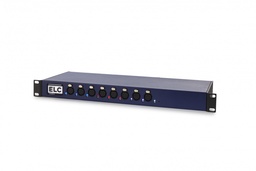 [ELC-DLN8GBXSL] DLN8GBXSL DmXLAN slave node8 with 2 GigaBit ethernet ports & 8 full iso. active feedback DMX ports , without UI