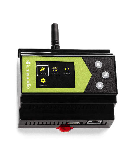 [LUM-800-2313] LumenRadio Galileo MAX DIN-rail transmitter with Wifi & ethernet